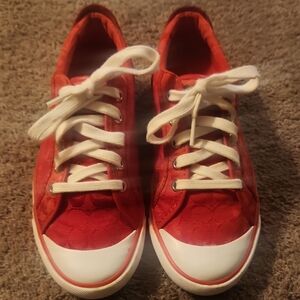Coach Red Sneakers